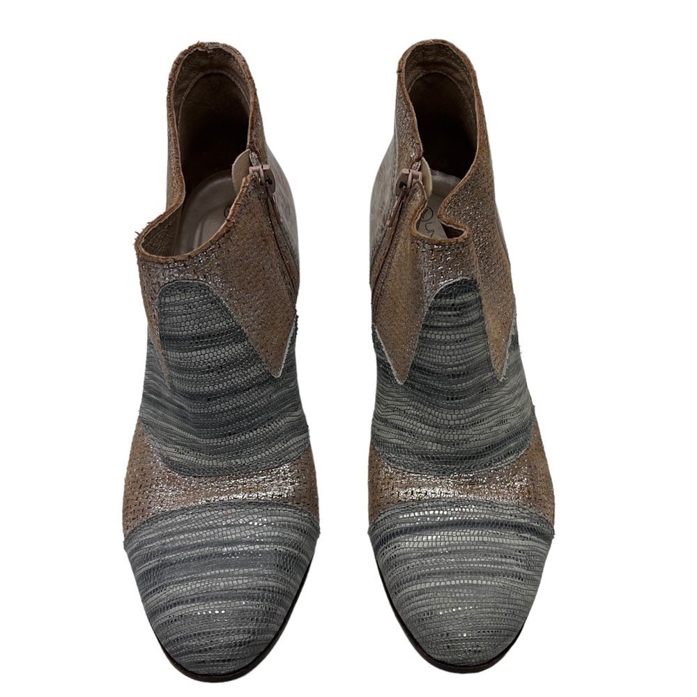 Unity In Diversity Muti Tan Gray Side Zip Ankle B… - image 3